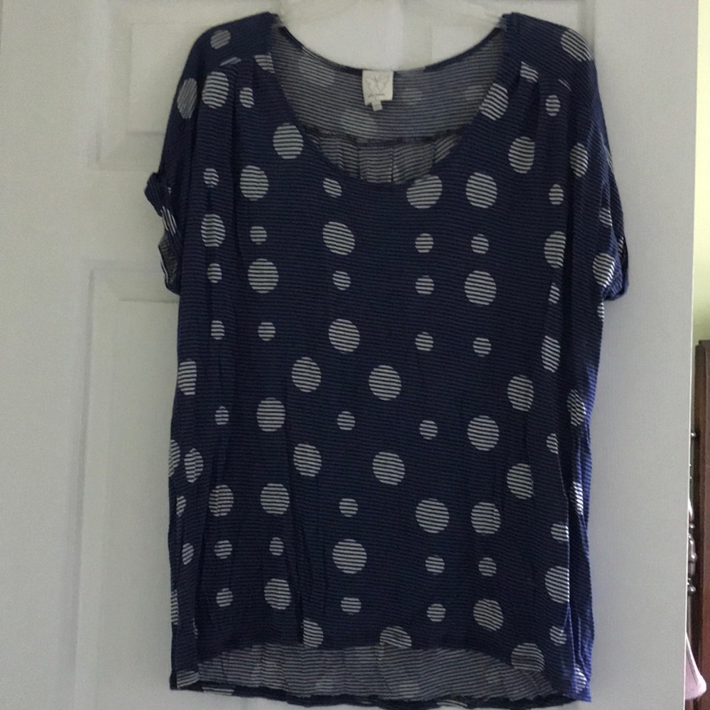 Ella Moss Circle and Stripes Shirt